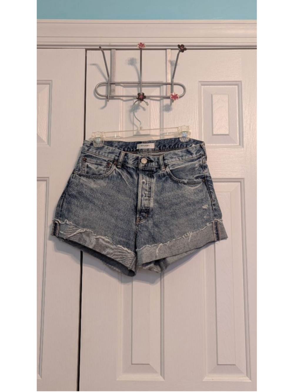 Women's Moussy Vintage Denim Shorts Blue, Size 28